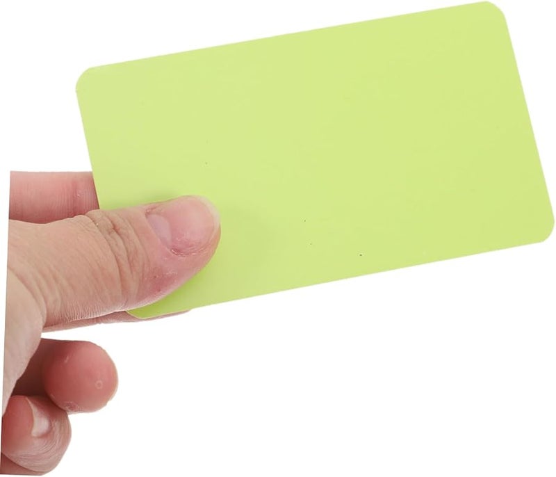 بطاقات العمل الخضراء الفارغة 100 قطعة حواف مستديرة مزدوجة الجانب لألعاب دراسة المفردات - Image 3